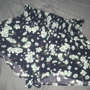 flower print flowy shorts